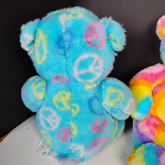 3 Rainbow/Peace Sign Build A Bear Bear's - Picture 6 of 12